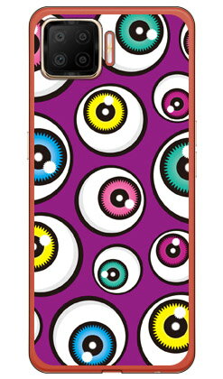 アイズ パープル （ソフトTPUクリア） OPPO A73 CPH2099 楽天モバイル YESNO スマホケース ソフトケースcph2099 ケース cph2099 カバー 楽天モバイル オッポ ケース オッポ カバー スマホケース スマホカバー かわいい クール 人気 便利 送料無料