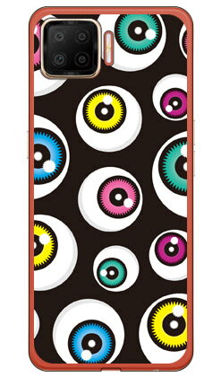 アイズ ブラック （ソフトTPUクリア） OPPO A73 CPH2099 楽天モバイル YESNO スマホケース ソフトケースcph2099 ケース cph2099 カバー 楽天モバイル オッポ ケース オッポ カバー スマホケース スマホカバー かわいい クール 人気 便利 送料無料