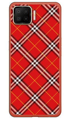 Mobile Phone Cases - タータンチェック レッド （ソフトTPUクリア） OPPO A73 CPH2099 楽天モバイル SECOND SKIN ソフトケースcph2099 ケース cph2099 カバー 楽天モバイル オッポ ケース オッポ カバー スマホケース スマホカバー かわいい クール 人気 便利 送料無料