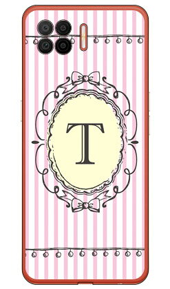 樂天商城 - Cf LTD イニシャル アルファベット T ピンク （クリア） OPPO A73 CPH2099 楽天モバイル Coverfullcph2099 ケース cph2099 カバー 楽天モバイル オッポ ケース オッポ カバー スマホケース スマホカバー かわいい クール 人気 便利 送料無料
