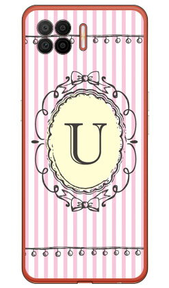 樂天商城 - Cf LTD イニシャル アルファベット U ピンク （クリア） OPPO A73 CPH2099 楽天モバイル Coverfullcph2099 ケース cph2099 カバー 楽天モバイル オッポ ケース オッポ カバー スマホケース スマホカバー かわいい クール 人気 便利 送料無料