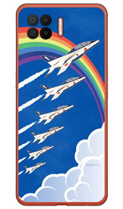 樂天商城 - SAPエアプレインシリーズ T-4ブルーインパルス 虹 （クリア） OPPO A73 CPH2099 楽天モバイル Coverfullcph2099 ケース cph2099 カバー 楽天モバイル オッポ ケース オッポ カバー スマホケース スマホカバー かわいい クール 人気 便利 送料無料