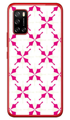 MHAK 「SUN」 ホワイト×ピンク （クリア） Rakuten BIG s 3917JR 楽天モバイル SECOND SKIN スマホケース ハードケース3917jr ケース 3917jr カバー 楽天モバイル ケース カバー スマホケース スマホカバー かわいい クール 人気 便利 送料無料