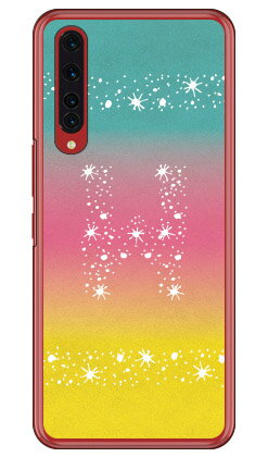 Rakuten - Cf LTD アロハ イニシャル トロピカル W （クリア） Rakuten BIG ZR01 楽天モバイル Coverfull スマホケース ハードケース zr01 ケース zr01 カバー 楽天モバイル ケース カバー スマホケース スマホカバー かわいい クール 人気 便利 送料無料