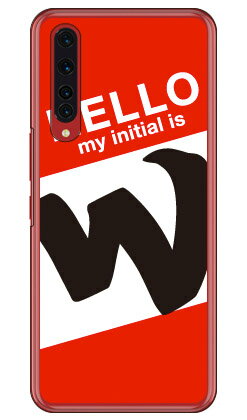 Cf LTD ハローイニシャル W レッド （クリア） Rakuten BIG ZR01 楽天モバイル Coverfull スマホケース ハードケース zr01 ケース zr01 カバー 楽天モバイル ケース カバー スマホケース スマホカバー かわいい クール 人気 便利 送料無料