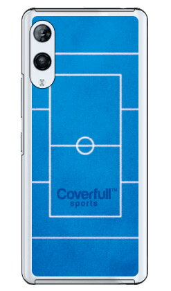 ドッジボールコート ブルー (クリア) Rakuten Hand P710・5G P780 楽天モバイル Coverfull 受注生産 スマホケース ハードケー...