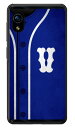 Cf LTD ベースボール イニシャル ブルー V (クリア) Rakuten Mini C330 楽天モバイル Coverfull c330 ケース c330 カバー 楽天モバイル アクオスフォン ケース アクオスフォン カバー スマホケース スマホカバー かわいい クール 人気 便利 送料無料(2)