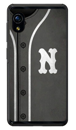 Cf LTD ベースボール イニシャル グレー N （クリア） Rakuten Mini C330 楽天モバイル Coverfull c330 ケース c330 カバー 楽天モバイル アクオスフォン ケース アクオスフォン カバー スマホケース スマホカバー かわいい クール 人気 便利 送料無料