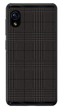 【送料無料】 グレンチェック ブラック×グレー (クリア) / for Rakuten Mini C330/楽天モバイル 【SECOND SKIN】c330 ケース c330 カバー 楽天モバイル アクオスフォン ケース アクオスフォン カバー スマホケース スマホカバー かわいい クール 人気 便利