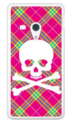 【送料無料】 スカルパンク ピンク （クリア） / for AQUOS SH-M01/楽天モバイル 【SECOND SKIN】sh-m01 ケース sh-m01 カバー 楽天モバイル アクオスフォン ケース アクオスフォン カバー スマホケース スマホカバー かわいい クール 人気 便利