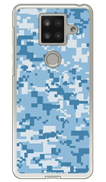 【送料無料】 DIGITAL camouflage ブルー (クリア) design by Moisture / for AQUOS sense4 plus/楽天モバイル 【SECOND SKIN】ケース カバー 楽天モバイル アクオスフォン ケース アクオスフォン カバー スマホケース スマホカバー かわいい クール 人気 便利