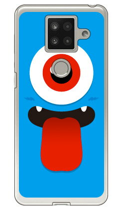 ひとつめくん サックスブルー (ソフトTPUクリア) AQUOS sense4 plus 楽天モバイル YESNO ソフトケースケース カバー 楽天モバイル アクオスフォン ケース アクオスフォン カバー スマホケース スマホカバー かわいい クール 人気 便利 送料無料