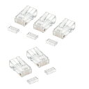 SANWA SUPPLY(サンワサプライ) RJ-45コネクタ (単線用) ADT-RJ45-10SNケーブル ネットワーク lan コネクタ lanケーブル lanパーツ cat5e 工具 自作用RJ45コネクタ 単線 自作用 RJ-45コネクタ(2)