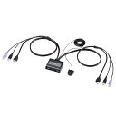 【送料無料】 SANWA SUPPLY(サンワサプライ) HDMI対応手元スイッチ付きパソコン自動切替器(2:1) SW-KVM2WHUHDMI ディスプレイ ...