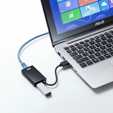SANWA SUPPLY(サンワサプライ) USB3.1-LAN変換アダプタ(USBハブポート付) USB-CVLAN3