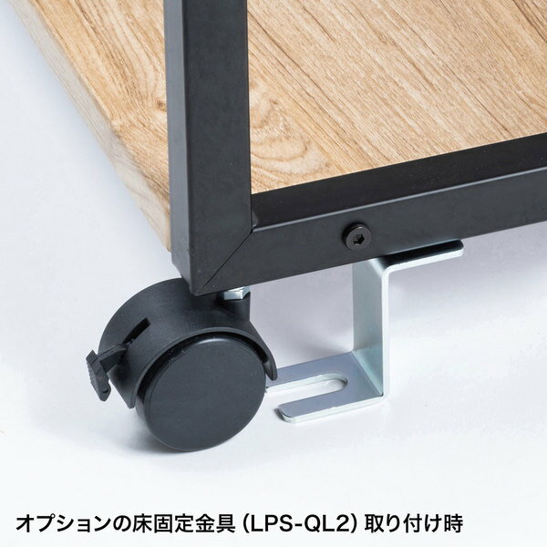 【送料無料】SANWASUPPLY(サンワサプライ)木目調プリンタスタンド(W600)LPS-117LM木目調優しいプリンタースタンド大型プリンター設置中棚収納物高さ設定キャスター付き揺れ止めバックパネル