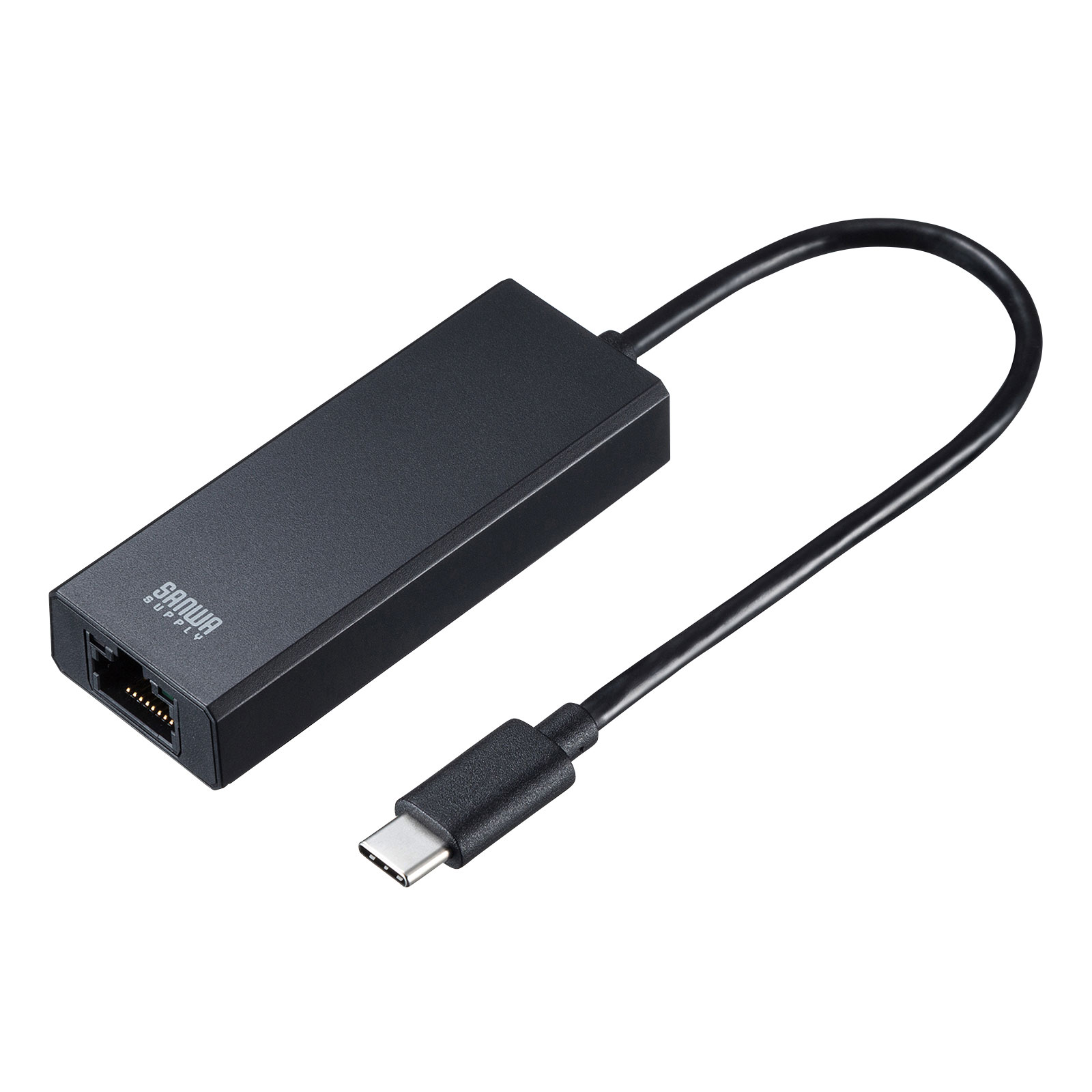  SANWA SUPPLY（サンワサプライ） USB3.2 Type-C-LAN変換アダプタ（2.5Gbps対応） USB-CVLAN6BKUSB Type-C LANポート 変換 アダプタ USB3.2 Gen1 2.5ギガビット 1000BASE-T 有線LANポート パソコン 高速 ネットワーク通信 Auto-Negotiation