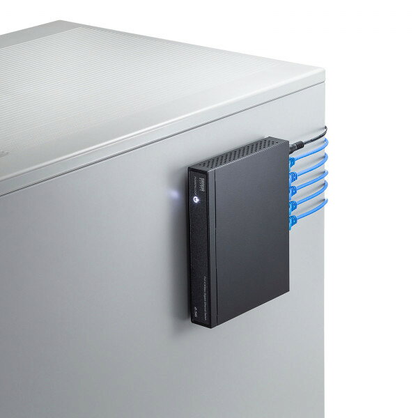 スマホケースやバンド CASE CAMPのSANWA SUPPLY（サンワサプライ） 2.5G対応 スイッチングハブ（5ポート・マグネット付き） LAN-2GIGAS501｜アングル2