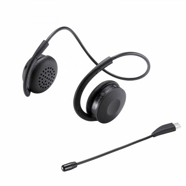 SANWA SUPPLY(サンワサプライ) Bluetoothヘッドセット(両耳・外付けマイク付き) MM-BTSH63BK