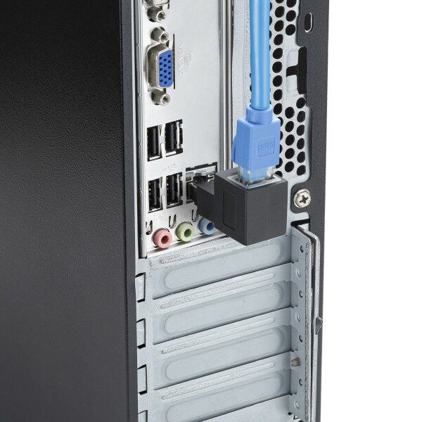 SANWA SUPPLY�ʥ���掠�ץ饤�� RJ-45L���Ѵ������ץ��ʾ�Ф� ���ƥ���6A STP�� ADT-RJ6A-LU