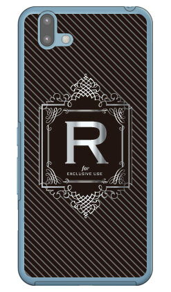 Cf LTD ラグジュアリーイニシャル R シルバーグレー （クリア） arrows U 801FJ SoftBank Coverfull ソフトバンク 801fj カバー 801fj ケース arrows u 801fj カバー arrows u 801fj ケース アローズ u 801fj カバー アローズ u 801fj ケース 送料無料