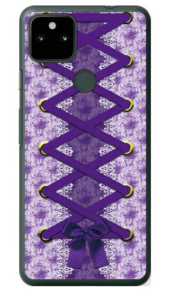 コルセット パープル （クリア） Google Pixel 5a （5G） SoftBank Coverfull ハードケース google pixel 5a 5G ケース google pixel 5a 5G カバー グーグルピクセル5a5Gケース グーグルピクセル5a5Gカバー pixel5a5gケース pixel5a5gカバー 送料無料