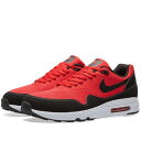 【代金引換不可】 送料無料 men's メンズ 店舗限定 海外限定 日本未発売 NIKE AIR MAX 1 ULTRA 2.0 ESSENTIAL University Red Black & White 875679-600 ナイキ エアマックス 1 ウルトラ 2.0 エッセンシャル ストリート 人気 おしゃれ かわいい スニーカー シューズ 靴