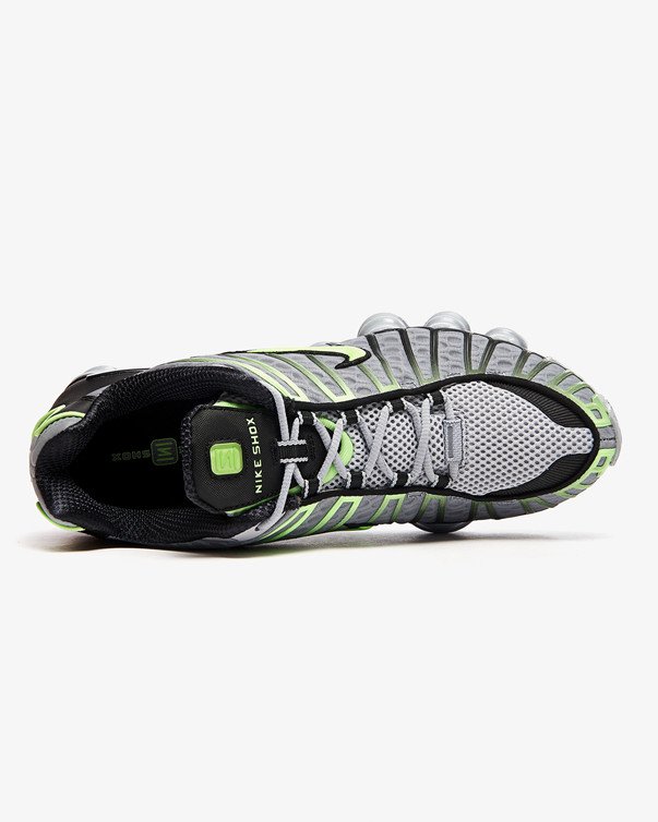 【代金引換不可】 送料無料 Men's メンズ NIKE SHOX TL WOLF GREY/LIME BLAST-BLACK AV3595-005 ナイキ ショックス TL グレー イエロー スニーカー アパレル ファッション