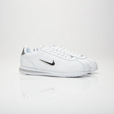 【代金引換不可】 送料無料 Men's メンズ 店舗限定 Nike Sportswear Cortez Basic Jewel White/Metallic Silver 833238-101 ナイキ コルテッツ ベーシック ジュエル ホワイト メタリック シルバー スニーカー シューズ 靴