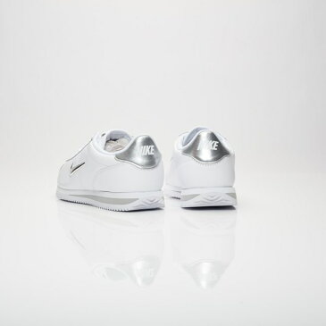 【代金引換不可】 送料無料 Men's メンズ 店舗限定 Nike Sportswear Cortez Basic Jewel White/Metallic Silver 833238-101 ナイキ コルテッツ ベーシック ジュエル ホワイト メタリック シルバー スニーカー シューズ 靴