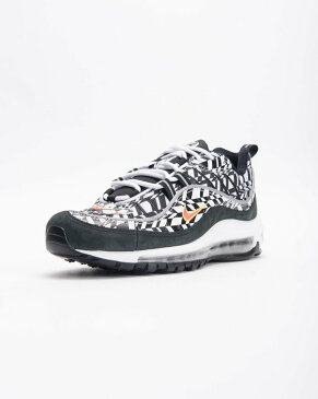 送料無料 Men's メンズ 店舗限定 NIKE AIR MAX 98 AOP WHITE/TEAM ORANGE-BLACK AQ4130-100 ナイキ エアマックス 98 AOP ホワイト ブラック カモ カモフラージュ 靴 スニーカー アパレル ファッション