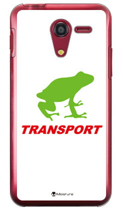 TRANSPORT FROG ホワイト×レッド （クリア） design by Moisture DIGNO F・DIGNO E 503KC SoftBank SECOND SKIN 503kcケース 503kcカバー digno f 503kc ケース digno f 503kc カバー digno e 503kc ケース digno e 503kc カバー 送料無料