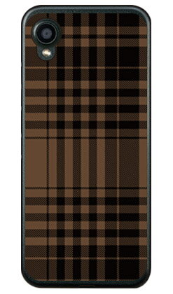 チェック ブラウン×ブラック （ソフトTPUクリア） DIGNO BX2 A101KC SoftBank SECOND SKIN 平面 受注生産 スマホケース ソフトケース a101kc ケース a101kc カバー digno bx2 a101kc ケース digno bx2 a101kc カバー ディグノ ソフトバンク アクセサリー 送料無料