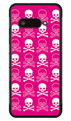 スカル ピンク×ホワイト DIGNO BX3 (A40