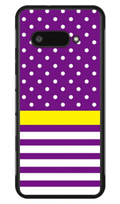 ドット ボーダー パープル DIGNO BX3 (A