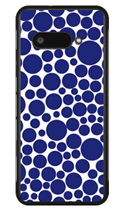 バブルドット ホワイト×ネイビー DI