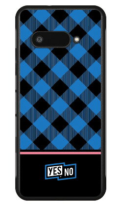ブロックチェック ブルー DIGNO BX3 (A4