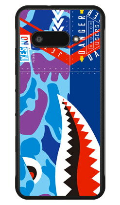 シャーク ハンターカモ ブルー DIGNO 