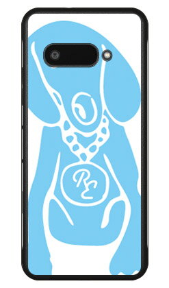 Dog ホワイト×サックスブルー design b
