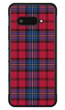チェック レッド×ブルー DIGNO BX3 (A40