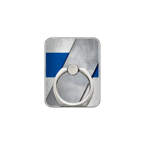 スマホリング バンカーリング スタンド 駅伝 7.ホワイト×ブルー Coverfull カバフル 受注生産 落下防止 スマートフォンリング 送料無料