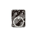 【送料無料】 スマホリング バンカーリング Zebra camo ブラック (クリア) design by ROTM 【SECOND SKIN】【セカンドスキン】【受注生産】【落下防止】【スマートフォンリング】