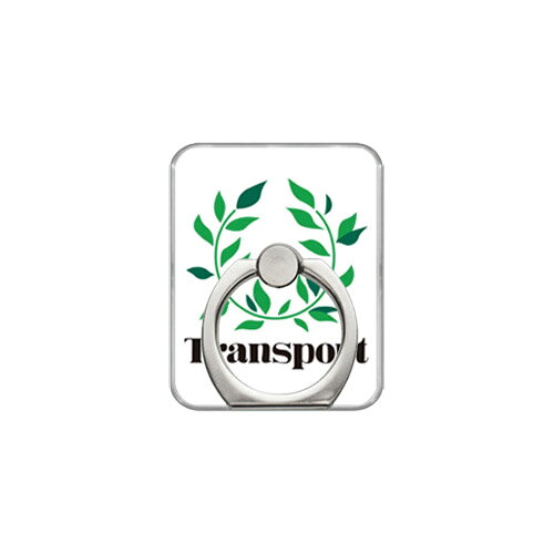 【送料無料】 スマホリング バンカーリング Transport Laurel ホワイト design by Moisture （クリア） 【SECOND SKIN】【セカンドスキン】【受注生産】【落下防止】【スマートフォンリング】
