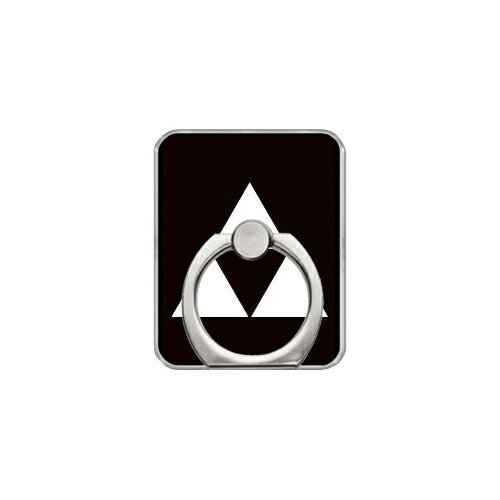 スマホリング バンカーリング 家紋シリーズ 三つ鱗 （みつうろこ） （クリア） Coverfull カバフル 受注生産 落下防止 スマートフォンリング 送料無料