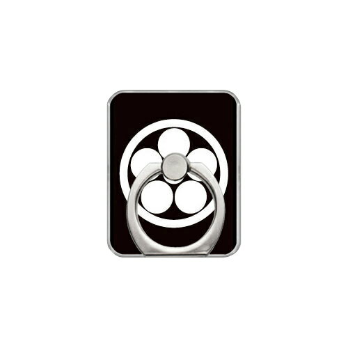 スマホリング バンカーリング 家紋シリーズ 丸に星梅鉢 （まるにほしうめばち） （クリア） Coverfull カバフル 受注生産 落下防止 スマートフォンリング 送料無料