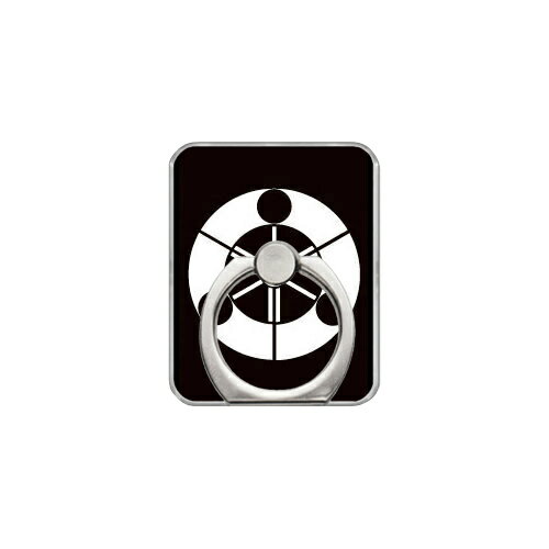 スマホリング バンカーリング 家紋シリーズ 渡辺扇 （わたなべおうぎ） （クリア） Coverfull カバフル 受注生産 落下防止 スマートフォンリング 送料無料