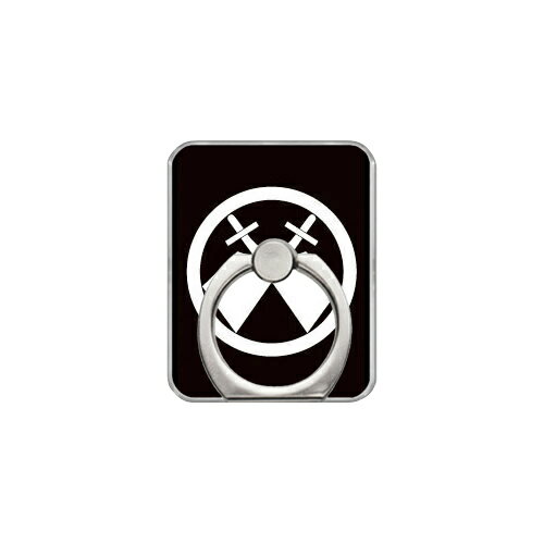 スマホリング バンカーリング 家紋シリーズ 丸に違い舵 （まるにちがいかじ） （クリア） Coverfull カバフル 受注生産 落下防止 スマートフォンリング 送料無料