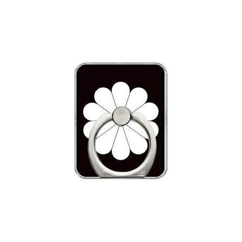 スマホリング バンカーリング 家紋シリーズ 十菊 （じゅうぎく） （クリア） Coverfull カバフル 受注生産 落下防止 スマートフォンリング 送料無料