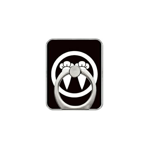 スマホリング バンカーリング 家紋シリーズ 丸に並び丁子 （まるにならびちょうじ） （クリア） Coverfull カバフル 受注生産 落下防止 スマートフォンリング 送料無料