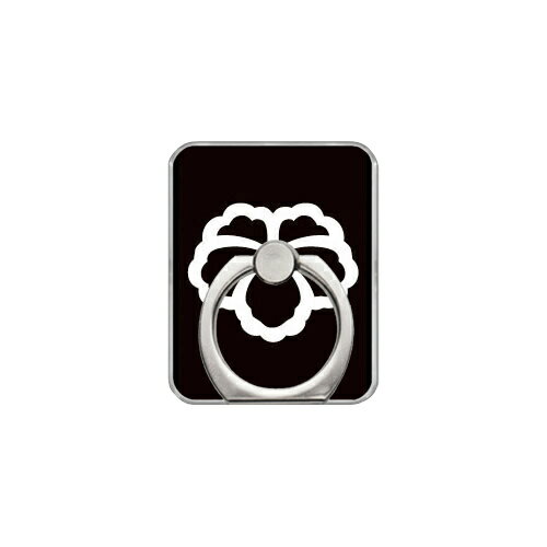 スマホリング バンカーリング 家紋シリーズ 中陰蔦 （ちゅういんつた） （クリア） Coverfull カバフル 受注生産 落下防止 スマートフォンリング 送料無料